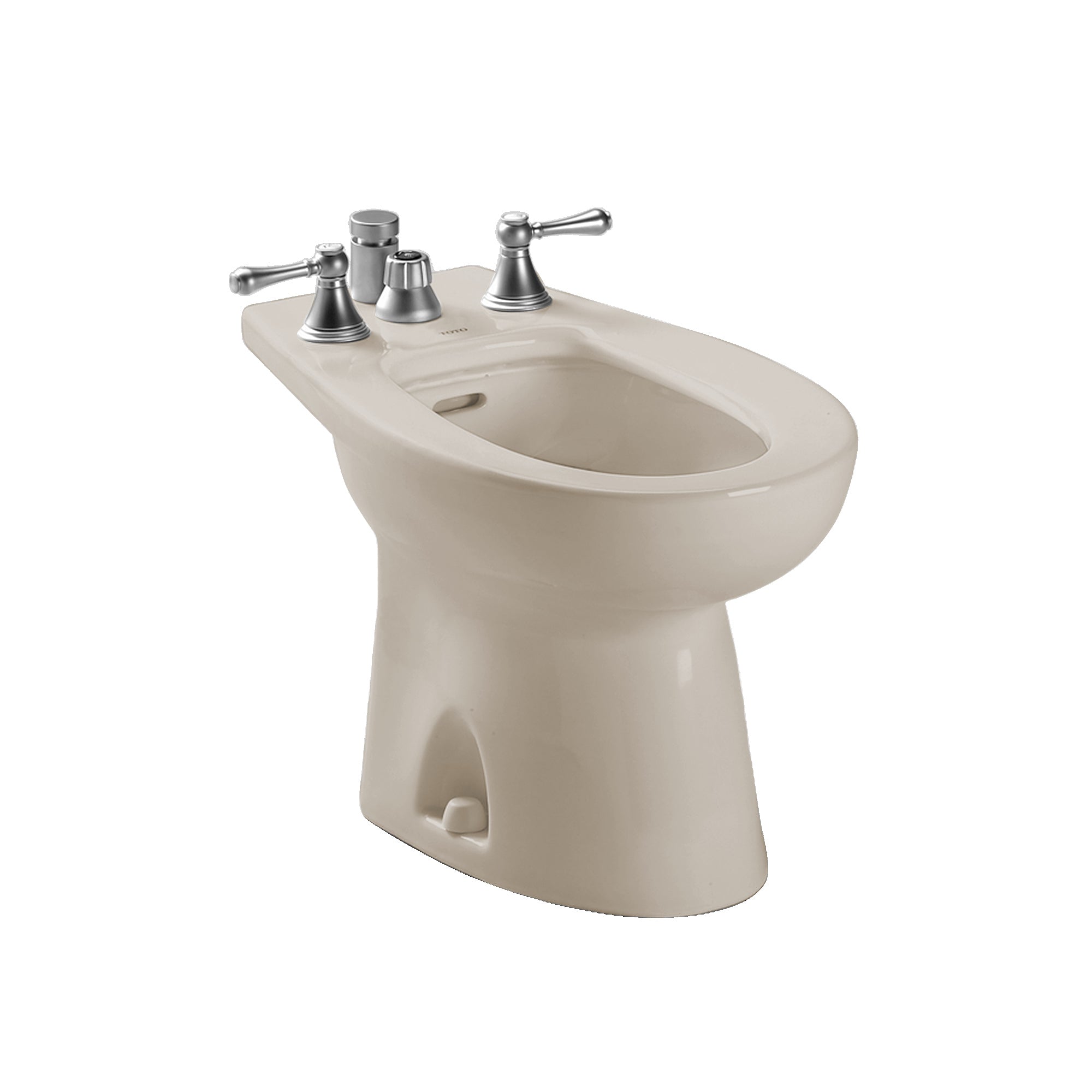 TOTO® Piedmont® Deck Mount Vertical Spray Flushing Rim Bidet, Bone - BT500B#03