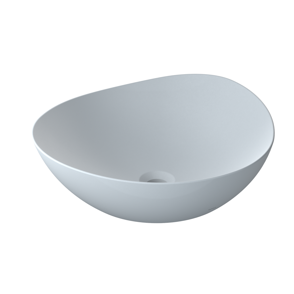 TOTO® Kiwami® Asymmetrical Vessel Bathroom Sink with CEFITONTECT®, CLEAN MATTE - LT477MT#CMW