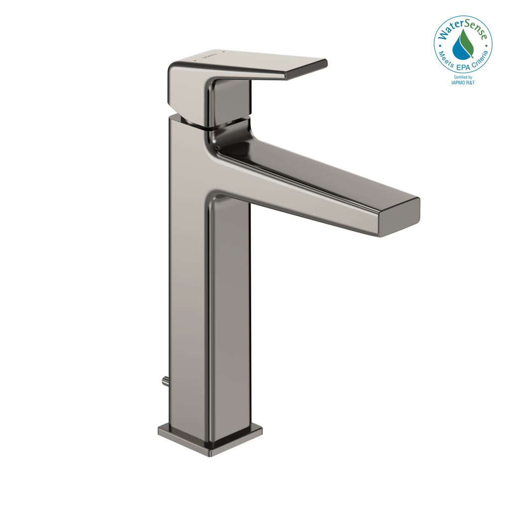 TOTO® GB 1.2 GPM Single Handle Semi-Vessel Bathroom Sink Faucet with COMFORT GLIDE Technology, Polished Nickel - TLG10303U#PN