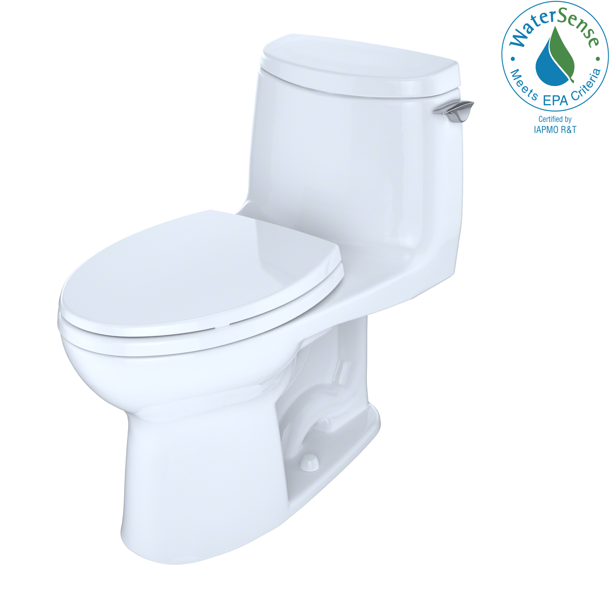 TOTO® UltraMax® II 1G® One-Piece Elongated 1.0 GPF Universal Height Toilet with CeFiONtect™ and Right-Hand Trip Lever