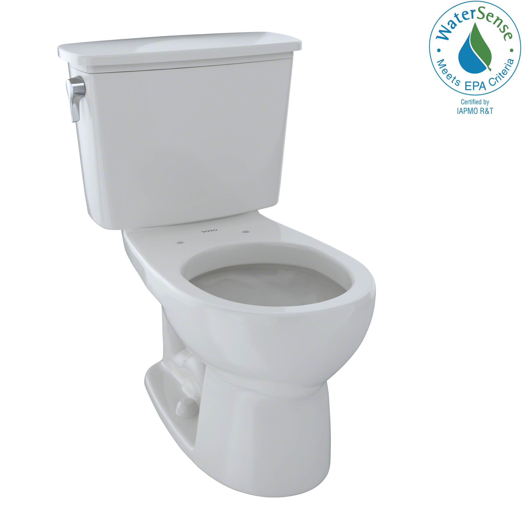 TOTO® Eco Drake® Transitional Two-Piece Round 1.28 GPF Toilet, Colonial White - CST743EN#11