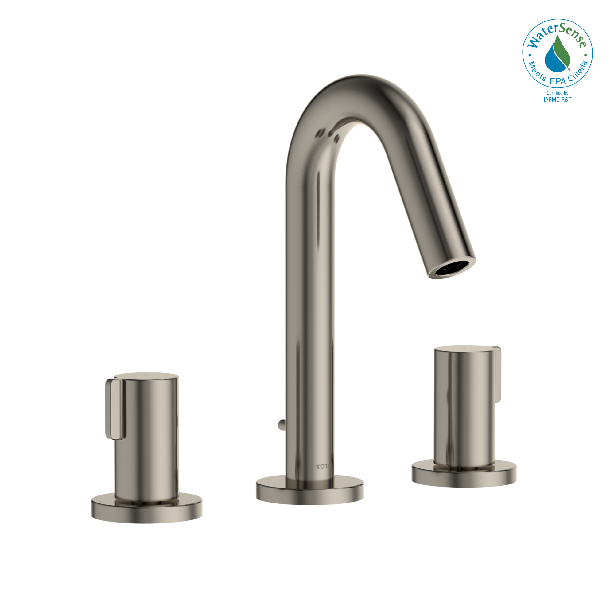 TOTO® GF 1.2 GPM Two Handle Widespread Bathroom Sink Faucet, Polished Nickel - TLG11201U#PN