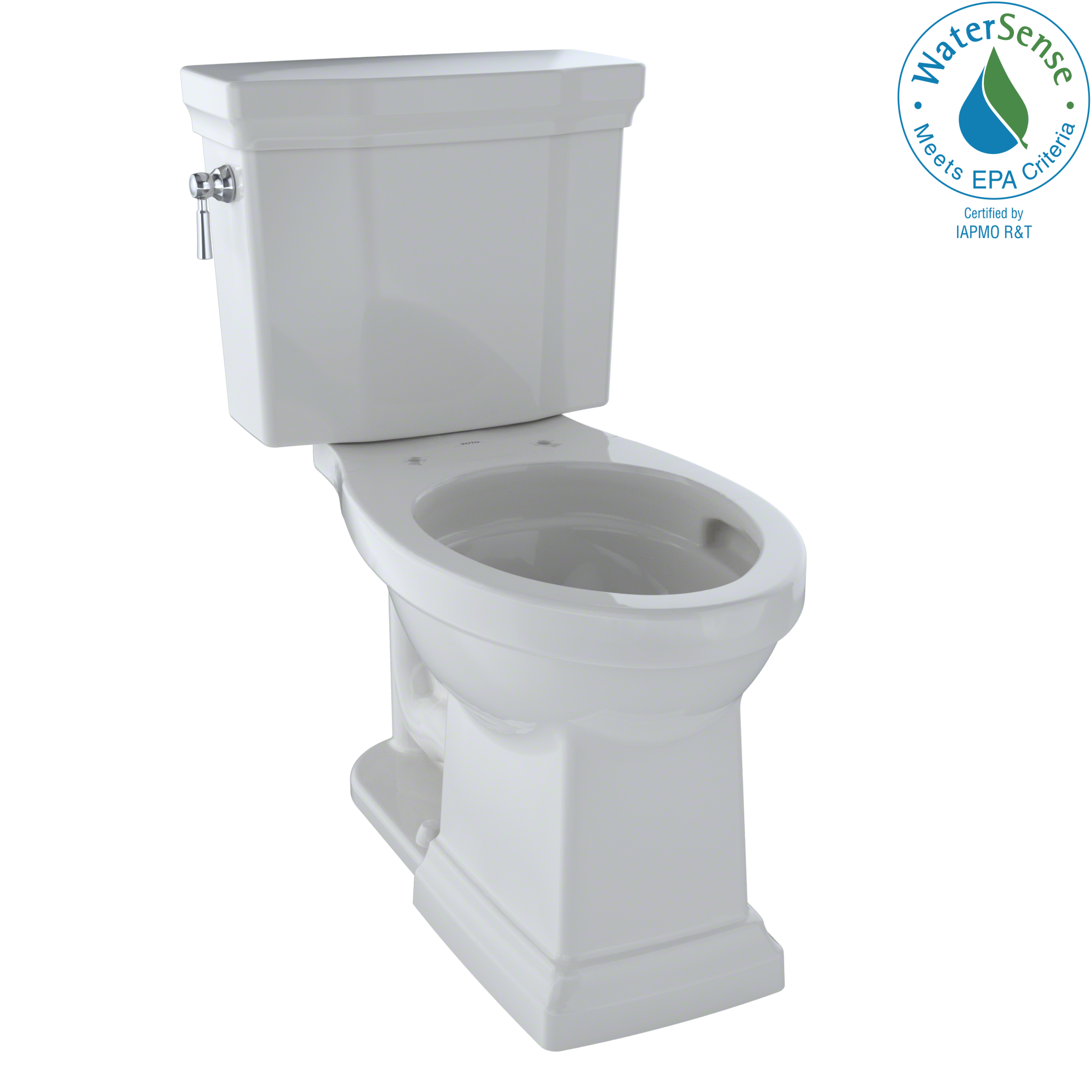 TOTO® Promenade® II 1G® Two-Piece Elongated 1.0 GPF Universal Height Toilet with CeFiONtect™, Colonial White - CST404CUFG#11