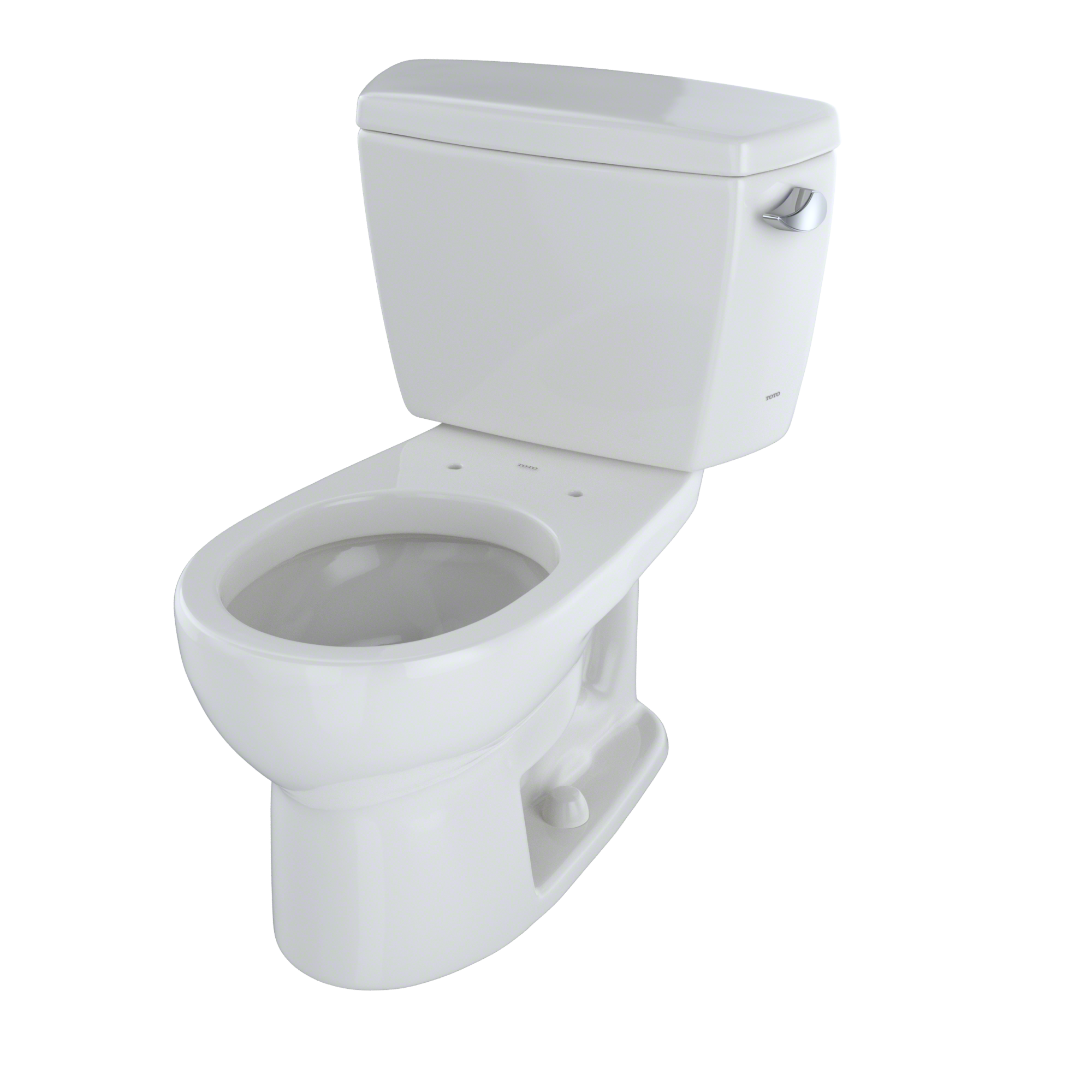 TOTO® Drake® Two-Piece Round 1.6 GPF Toilet with Right-Hand Trip Lever, Colonial White - CST743SR#11