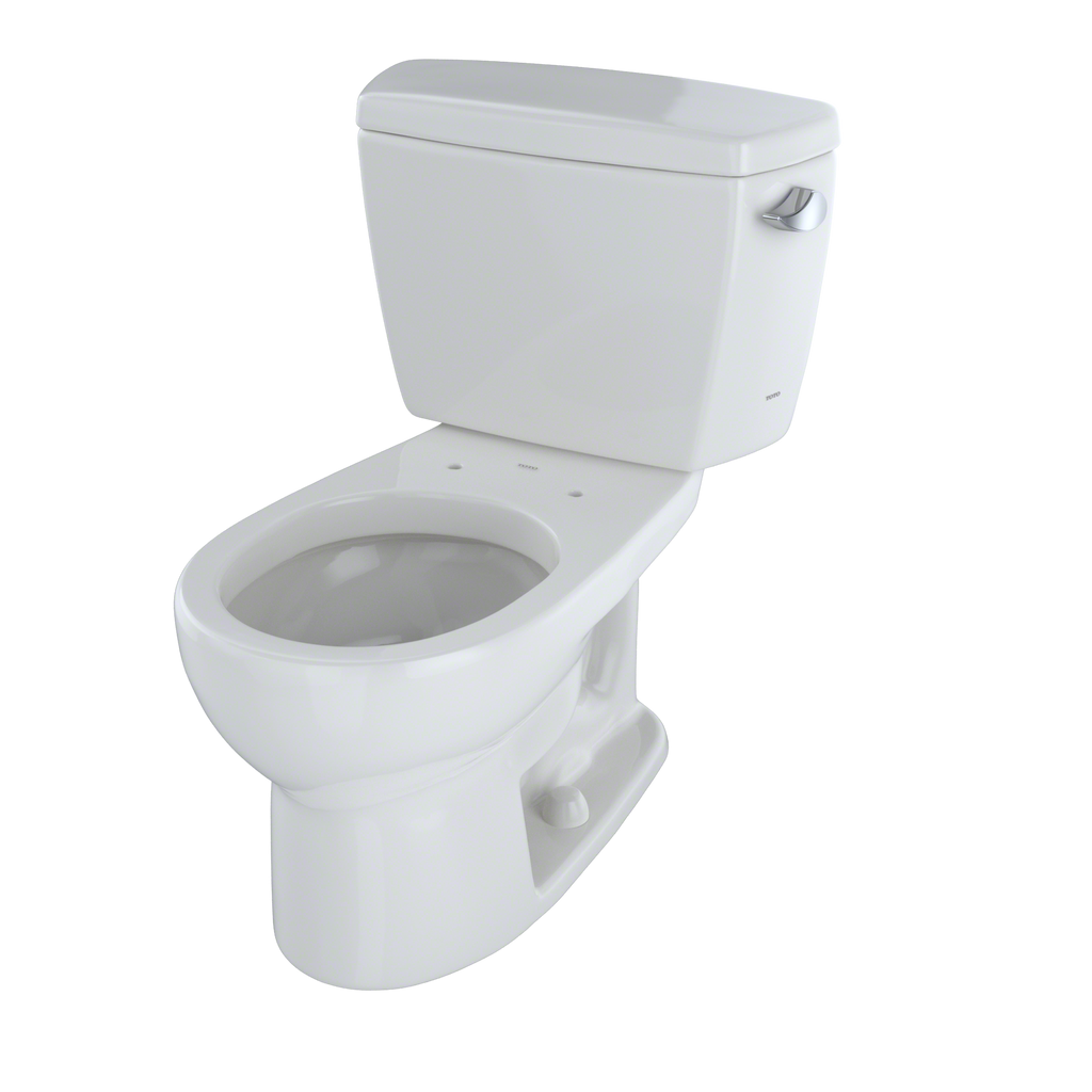 TOTO® Drake® Two-Piece Round 1.6 GPF Toilet with Right-Hand Trip Lever, Colonial White - CST743SR#11