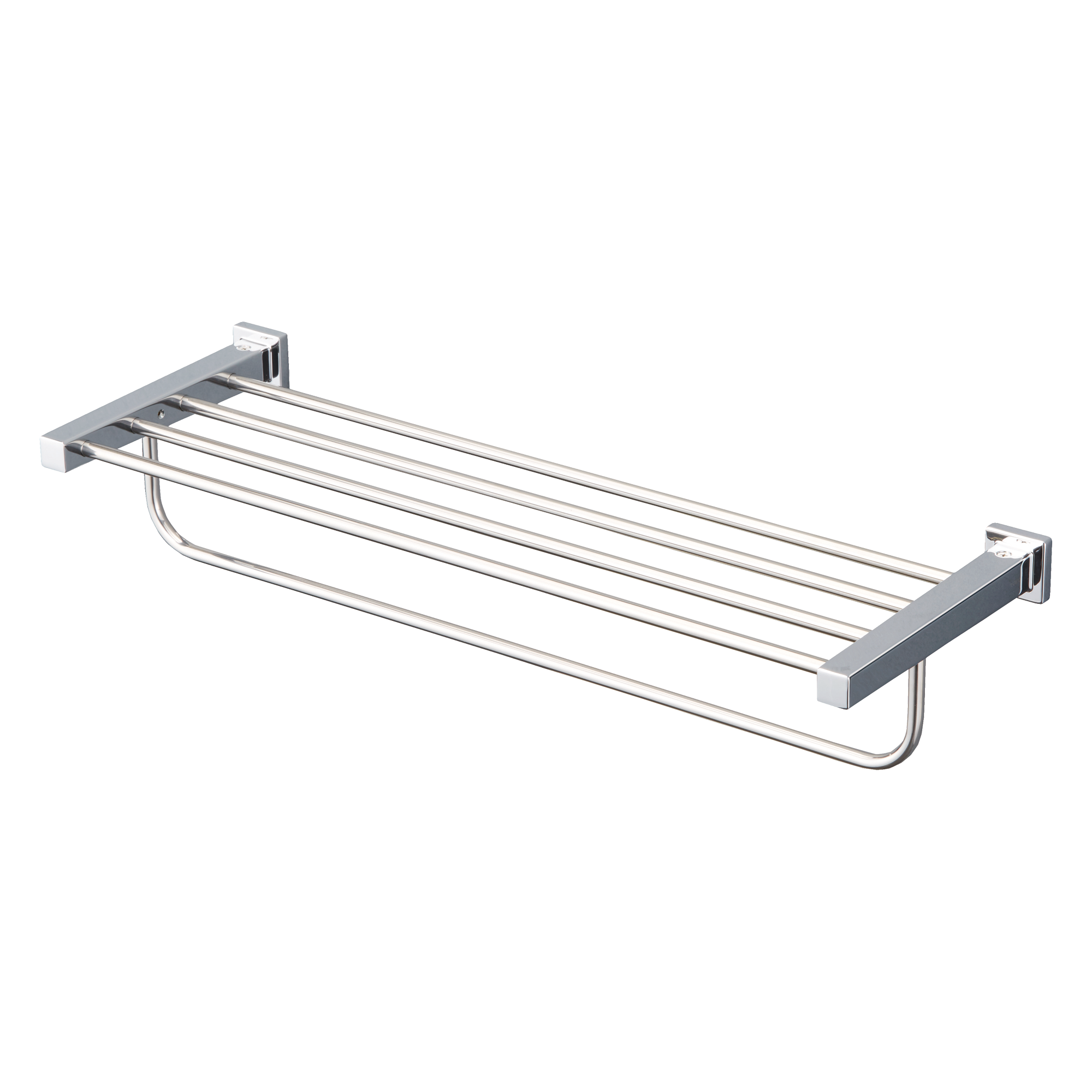 TOTO® L Series Square Towel Shelf with Hanging Bar, Polished Chrome - YTS408BU#CP