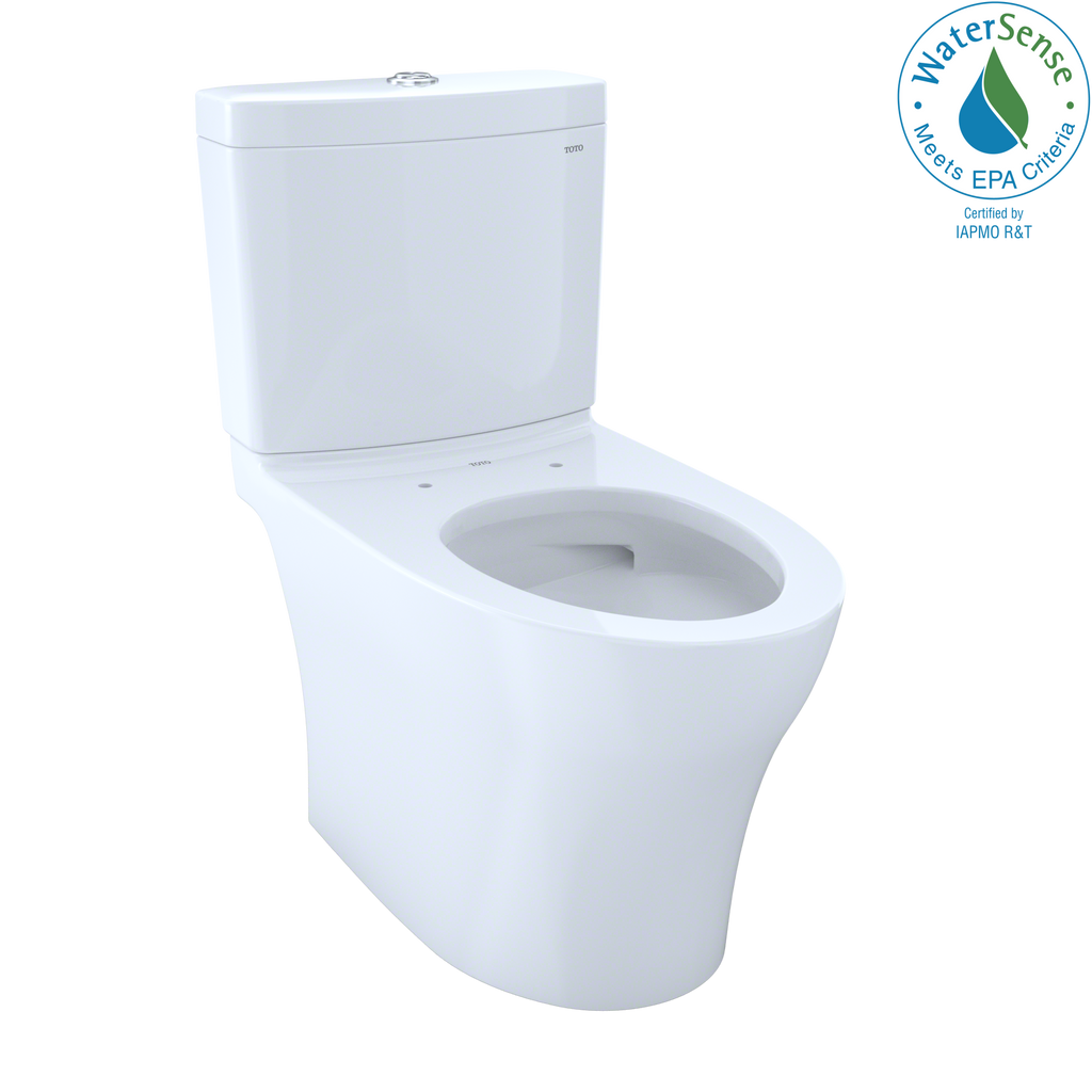 TOTO® Aquia® IV 1G® Two-Piece Elongated Dual Flush 1.0 and 0.8 GPF Toilet with CEFIONTECT®, Cotton White - CST446CUMG#01