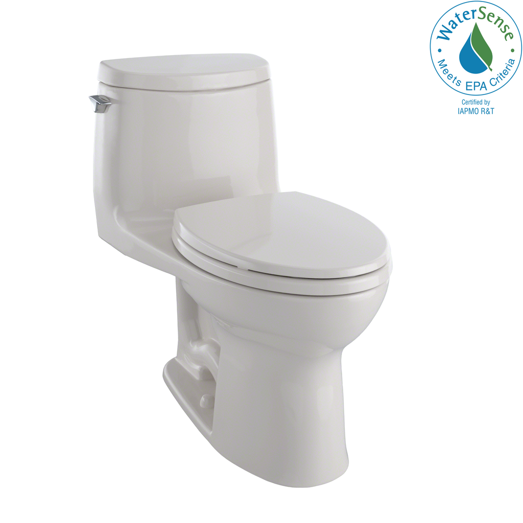 TOTO® UltraMax® II 1G® One-Piece Elongated 1.0 GPF Universal Height Toilet with CeFiONtect™, Sedona Beige - MS604114CUFG#12