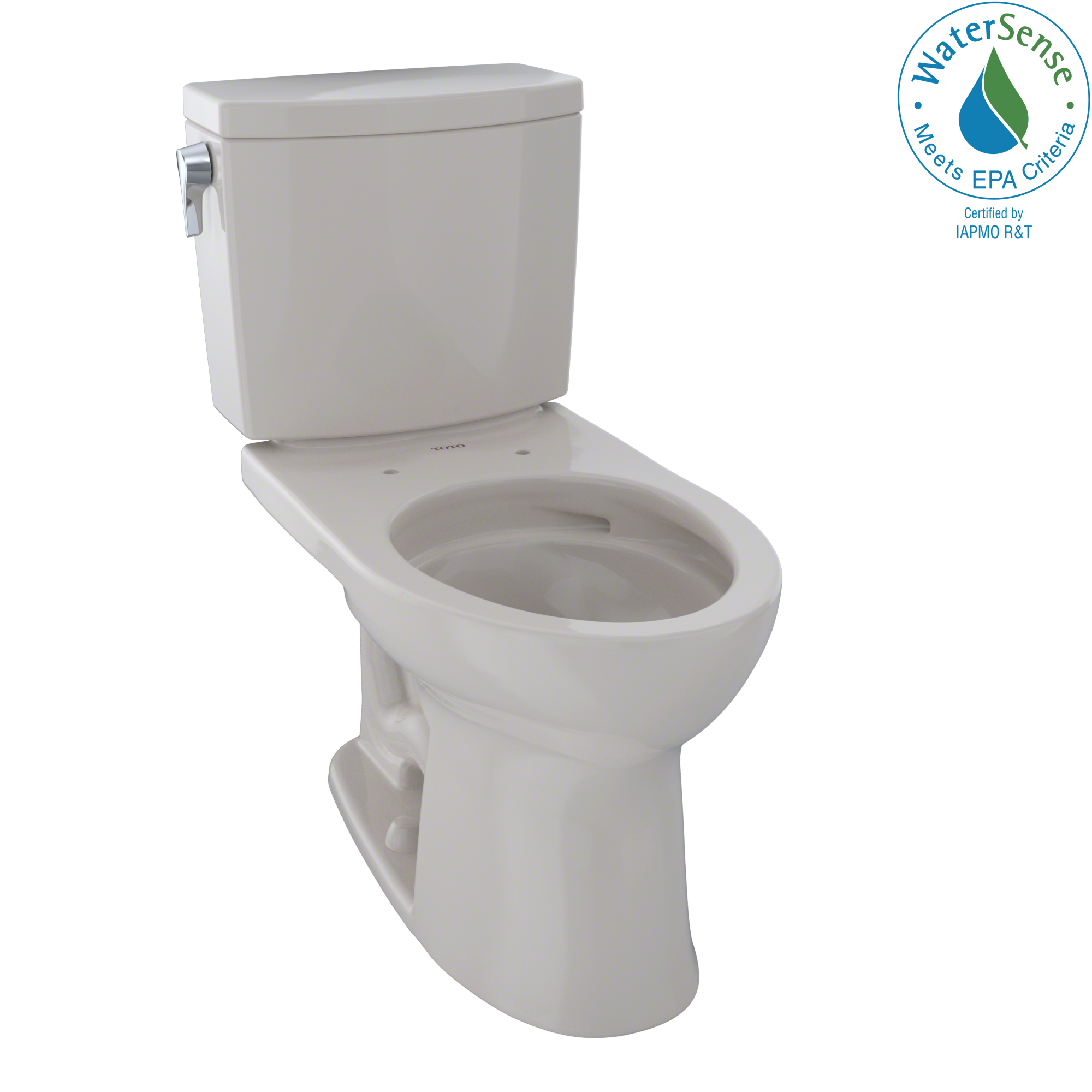 TOTO® Drake® II 1G® Two-Piece Elongated 1.0 GPF Universal Height Toilet with CeFiONtect™, Sedona Beige - CST454CUFG#12