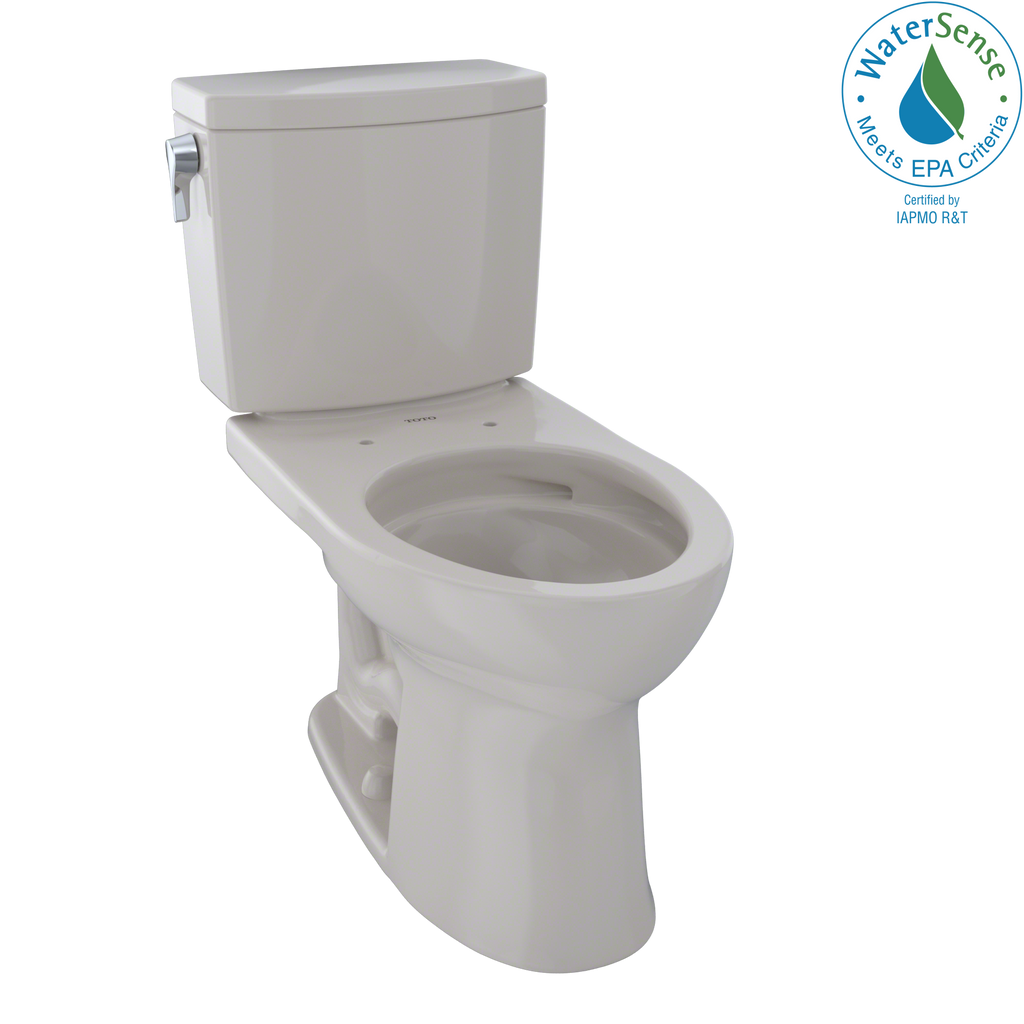 TOTO® Drake® II 1G® Two-Piece Elongated 1.0 GPF Universal Height Toilet with CeFiONtect™, Sedona Beige - CST454CUFG#12