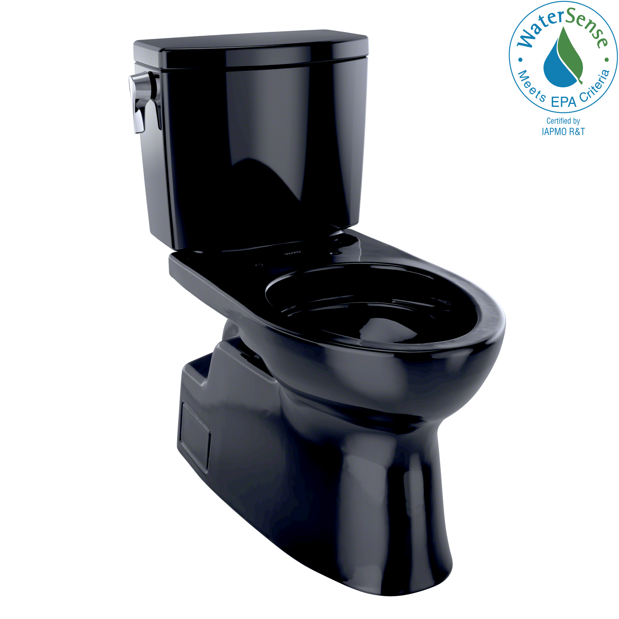 TOTO® Vespin® II 1G® Two-Piece Elongated 1.0 GPF Universal Height Skirted Design Toilet, Ebony - CST474CUF#51