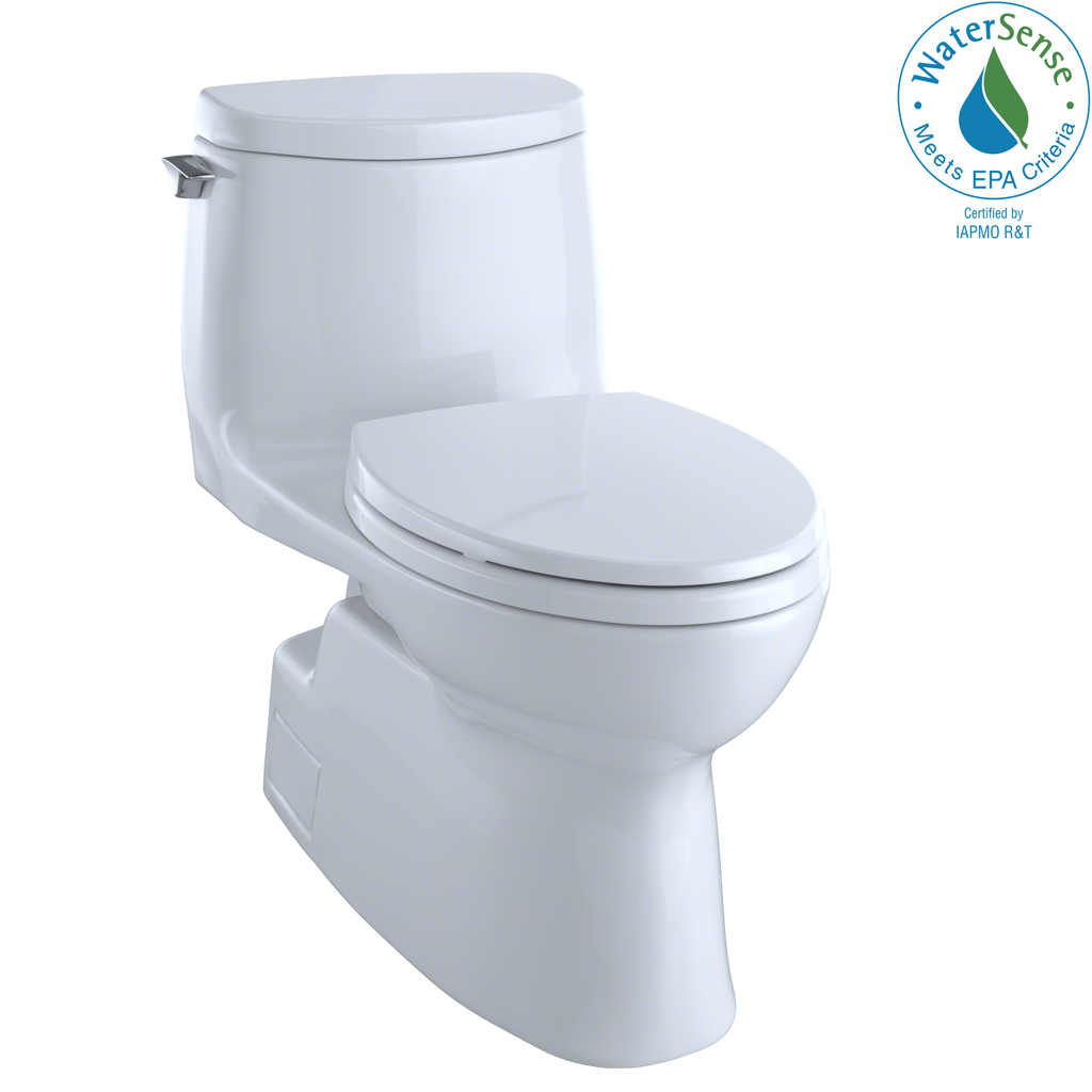 TOTO® Carlyle® II 1G® One-Piece Elongated 1.0 GPF Universal Height Skirted Toilet with CeFiONtect™, Bone - MS614114CUFG#03